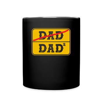 Best Dad Ever Father With 2 Kids - Tasse einfarbig - Schwarz - Vorne