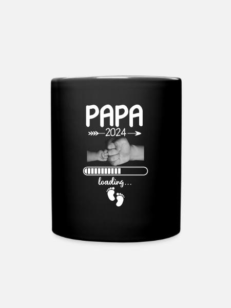 Papa 2024 Loading - Tasse einfarbig - Schwarz