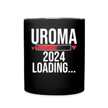 Urgroßmutter 2024 Uroma - Tasse einfarbig - Schwarz - Vorne