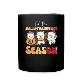Tis' the Hallothanksmas Saison Alpaga - Mug uni - noir - Devant