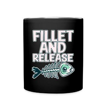 Fillet And Release 2 - Full Colour Mug - black - Front