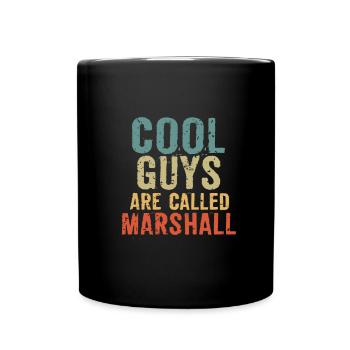Les mecs cool s’appellent marshall - Mug uni - noir - Devant
