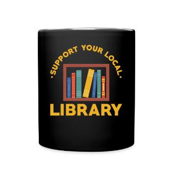 Bibliothekar lokale Bibliothek - Tasse einfarbig - Schwarz - Vorne
