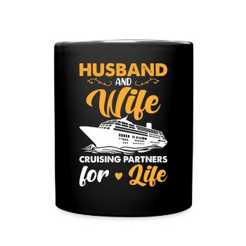 Cruises Partners for life - Full Colour Mug - black - Front