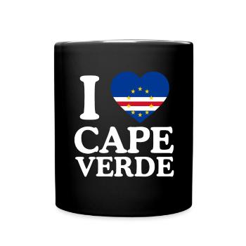 Cape Verde flag Cabo Verde flag - Full Colour Mug - black - Front