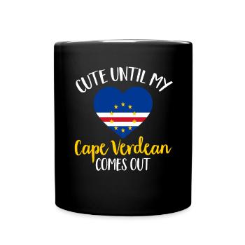 Cape Verde flag Cabo Verde flag - Full Colour Mug - black - Front
