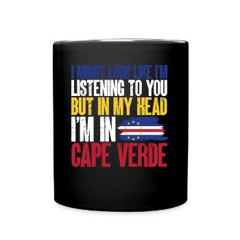Cape Verde flag Cabo Verde flag - Full Colour Mug - black - Front