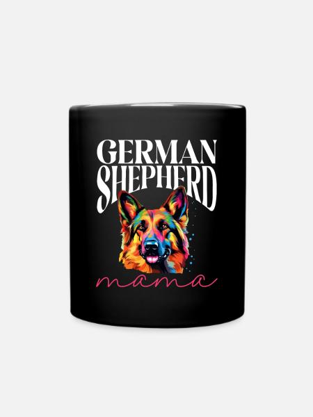 Berger allemand Race de chien Berger allemand Mama - Mug uni - noir