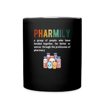Pharmacist Technician, definition of Pharmily - Tasse einfarbig - Schwarz - Vorne