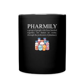 Pharmacist Technician, definition of Pharmily - Tasse einfarbig - Schwarz - Vorne