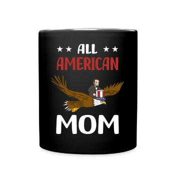 USA Flagge | Patriot Patriotismus Amerika Geschenk - Tasse einfarbig - Schwarz - Vorne