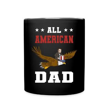 USA Flagge | Patriot Patriotismus Amerika Geschenk - Tasse einfarbig - Schwarz - Vorne