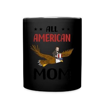 USA Flagge | Patriot Patriotismus Amerika Geschenk - Tasse einfarbig - Schwarz - Vorne
