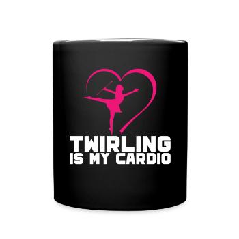 Bâton Twirling Girl Twirler Majorette - Mug uni - noir - Devant
