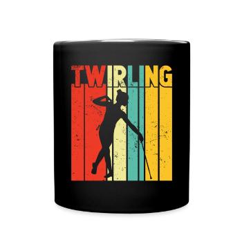 Bâton Twirling Girl Twirler Majorette - Mug uni - noir - Devant