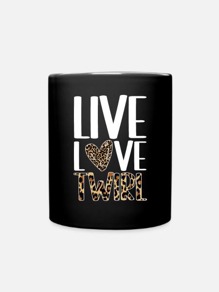 Bâton Twirling Fille Twirler Majorette - Mug uni - noir
