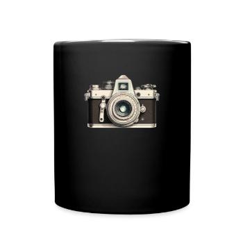 Vintage Camera Photography - Tasse einfarbig - Schwarz - Vorne