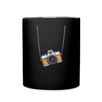 Vintage Camera Photography - Tasse einfarbig - Schwarz - Vorne