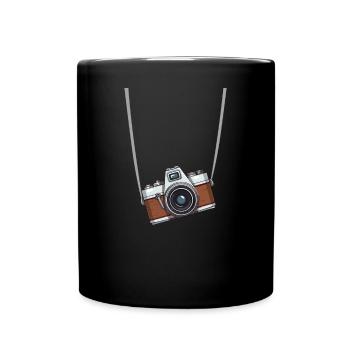 Vintage Camera Photography - Tasse einfarbig - Schwarz - Vorne