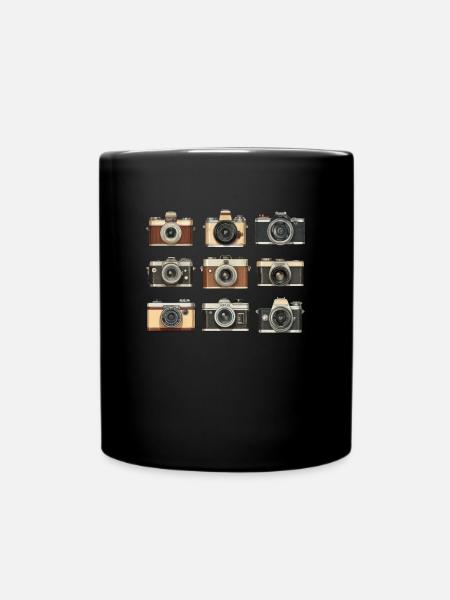 Vintage Camera Photography - Tasse einfarbig - Schwarz