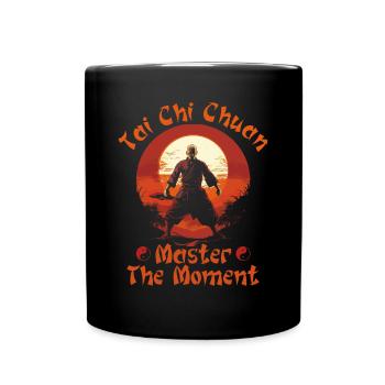 Tai Chi Chuan Master the Moment Taijiquan - Tasse einfarbig - Schwarz - Vorne