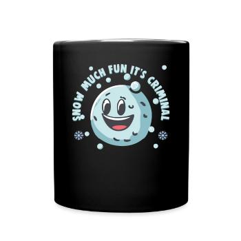 Snowball Fight Crew - Snow much fun it’s criminal - Mug uni - noir - Devant