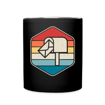 Briefkasten - Tasse einfarbig - Schwarz - Vorne