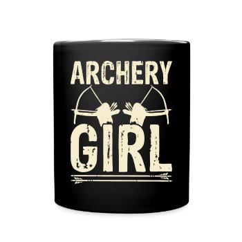 Archery Archer - Full Colour Mug - black - Front