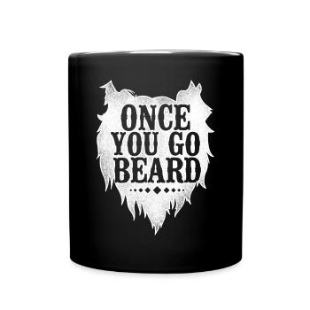 Beard Lover Bearded Man Once You - Tasse einfarbig - Schwarz - Vorne