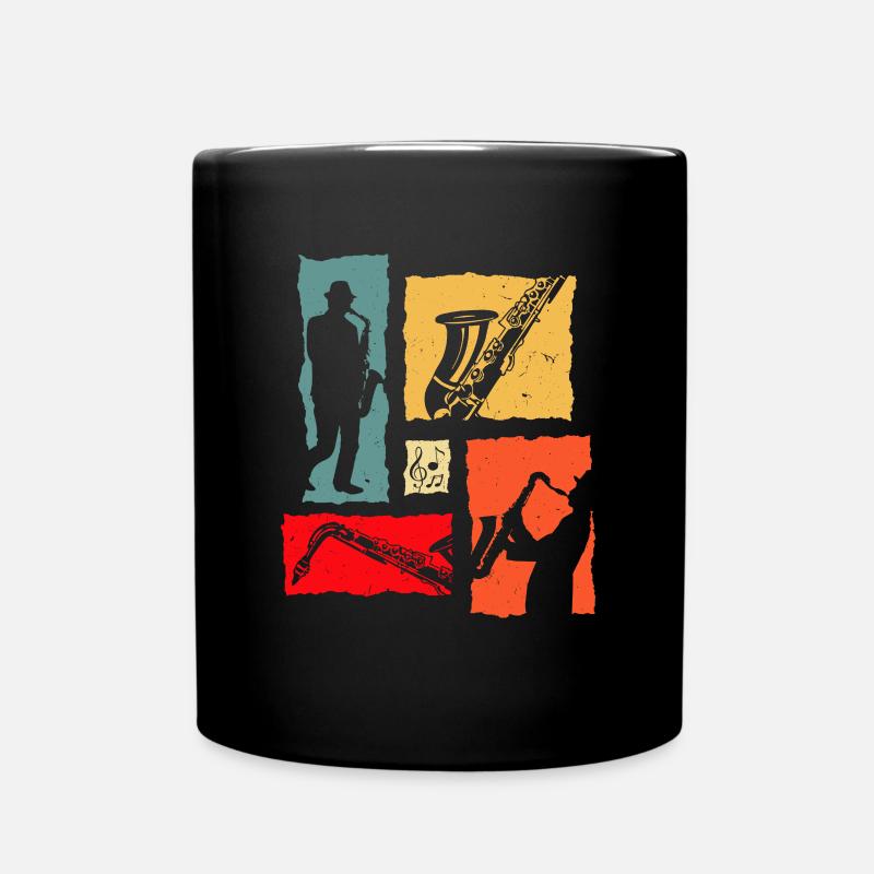 Trumpet Retro - Tasse einfarbig - Schwarz