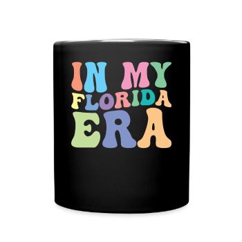 Florida Retro Groovy - Full Colour Mug - black - Front