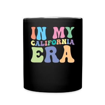 Kalifornien Retro Groovy - Tasse einfarbig - Schwarz - Vorne