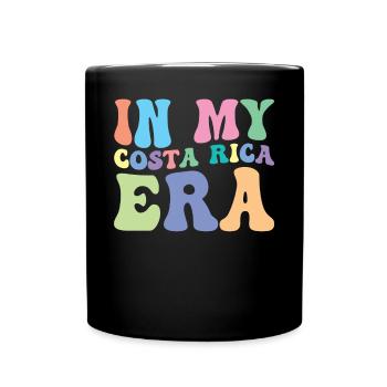 Costa Rica Retro Groovy - Full Colour Mug - black - Front