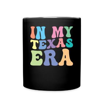 Texas Retro Groovy - Tasse einfarbig - Schwarz - Vorne