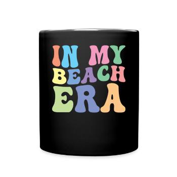 Plage Rétro Groovy Dans Mon - Mug uni - noir - Devant