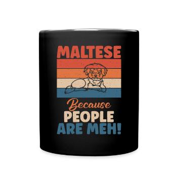 Maltese Owner Gifts - Tasse einfarbig - Schwarz - Vorne