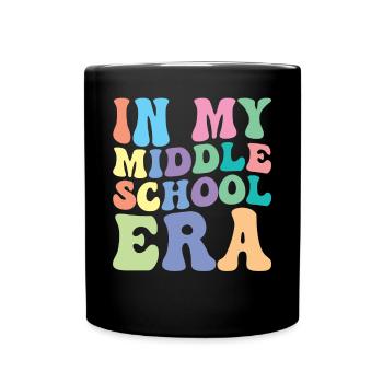 Realschule Retro Groovy Étudiant - Mug uni - noir - Devant