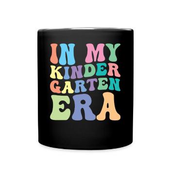 Élève Kindergarten Retro Groovy - Mug uni - noir - Devant