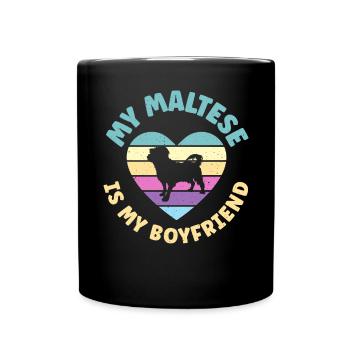 Cadeaux de propriétaire maltais - Mug uni - noir - Devant