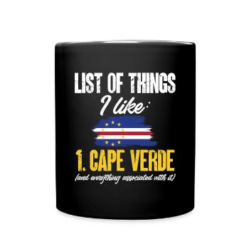 Cape Verde flag Cabo Verde flag - Full Colour Mug - black - Front
