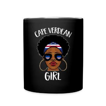 Cape Verde flag Cabo Verde flag - Full Colour Mug - black - Front