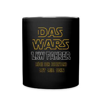 Rente Lkwfahrer Rente Geschenke - Tasse einfarbig - Schwarz - Vorne