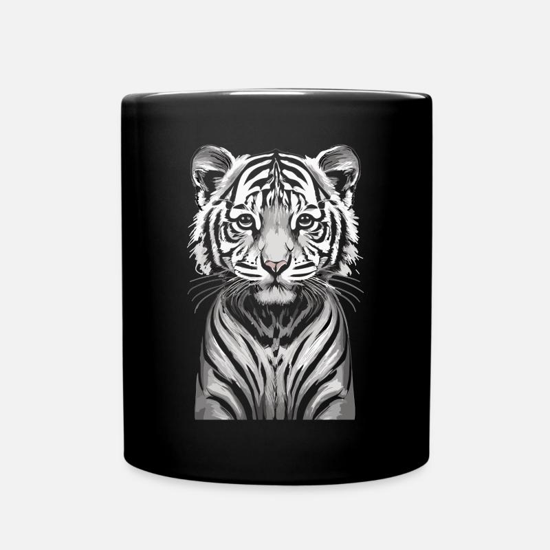 Fascination enfantine: Le tigre du Bengale - Mug uni - noir