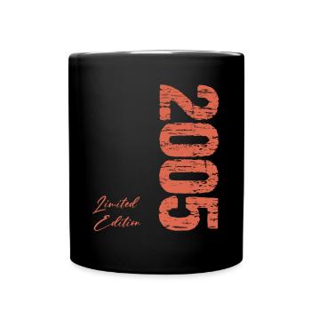 Geboren im Jahr 2005 Limited Edition Jahrgang 2005 - Tasse einfarbig - Schwarz - Vorne