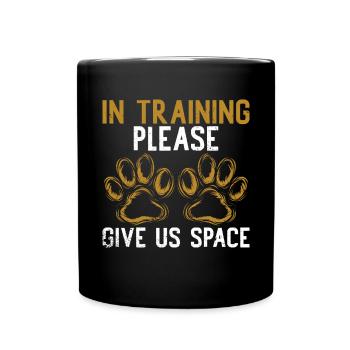 Hundetrainer Welpe Lustiges Haustier Training - Tasse einfarbig - Schwarz - Vorne