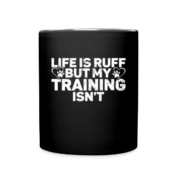Hundetrainer Welpe Lustiges Haustier Training - Tasse einfarbig - Schwarz - Vorne