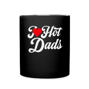 I Love Hot Dads - Full Colour Mug - black - Front