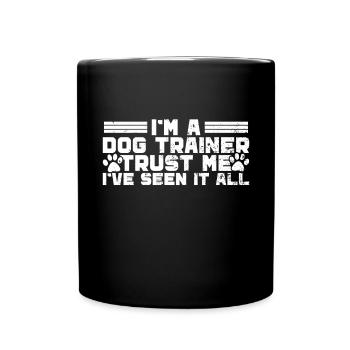 Hundetrainer Welpe Lustiges Haustier Training - Tasse einfarbig - Schwarz - Vorne