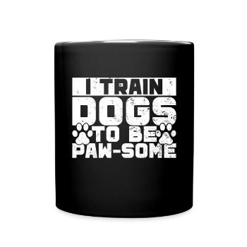Dresseur de chiens Chiot drôle de dressage d’animaux de compagnie - Mug uni - noir - Devant