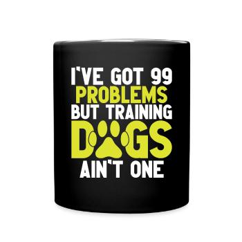 Hundetrainer Welpe Lustiges Haustier Training - Tasse einfarbig - Schwarz - Vorne
